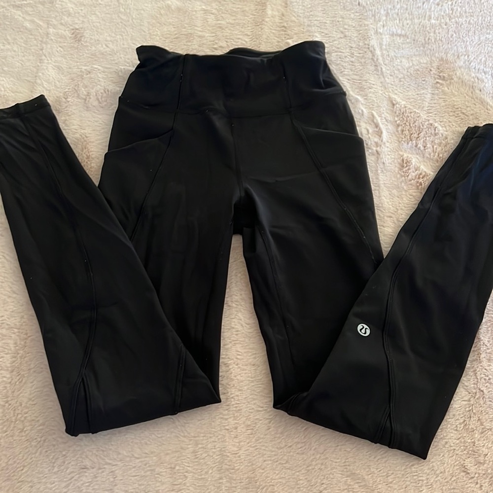 Black Lululemon Leggings Size 2